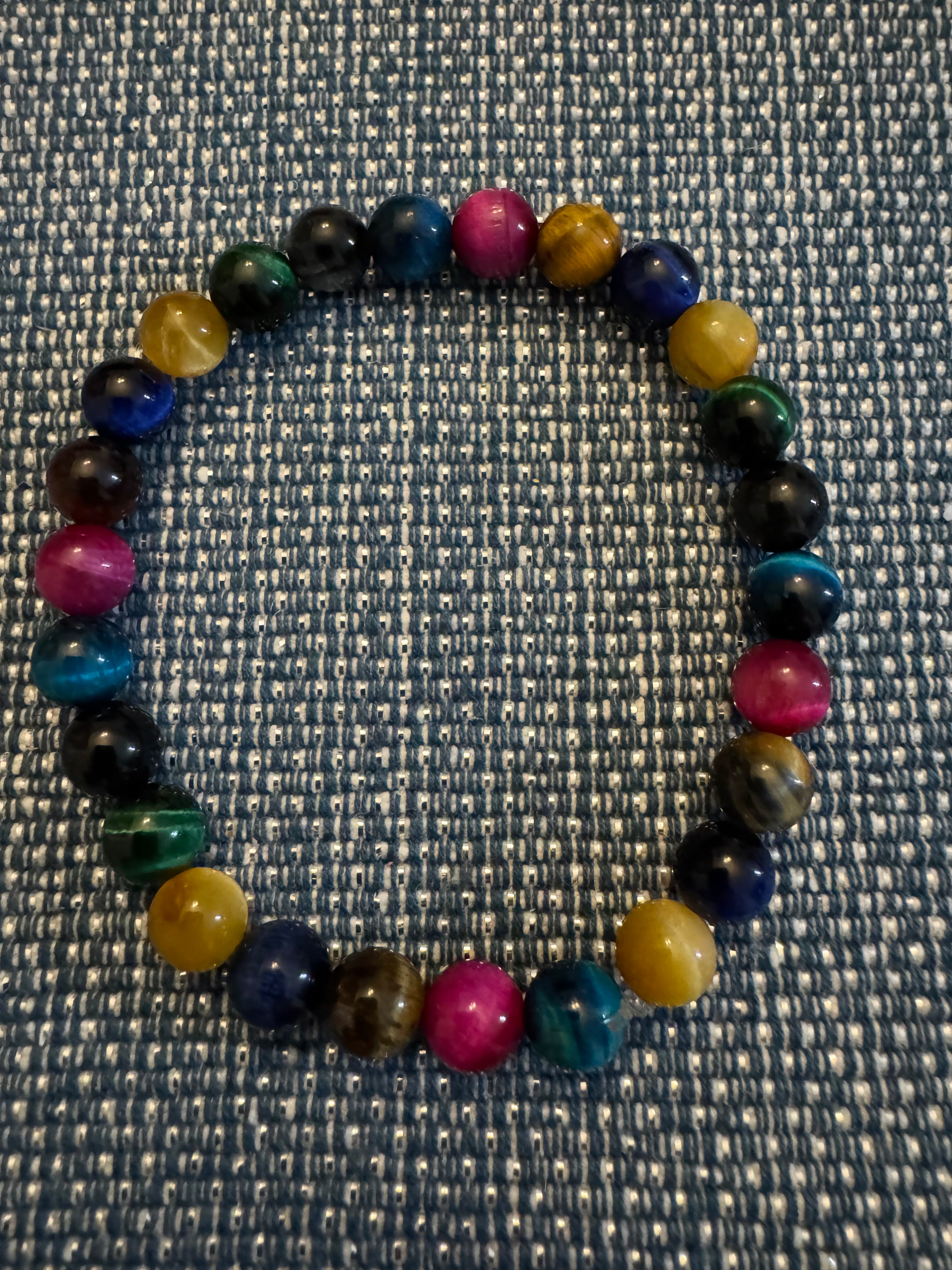 Multi-Colored Stunning Tiger Eye Bracelet
