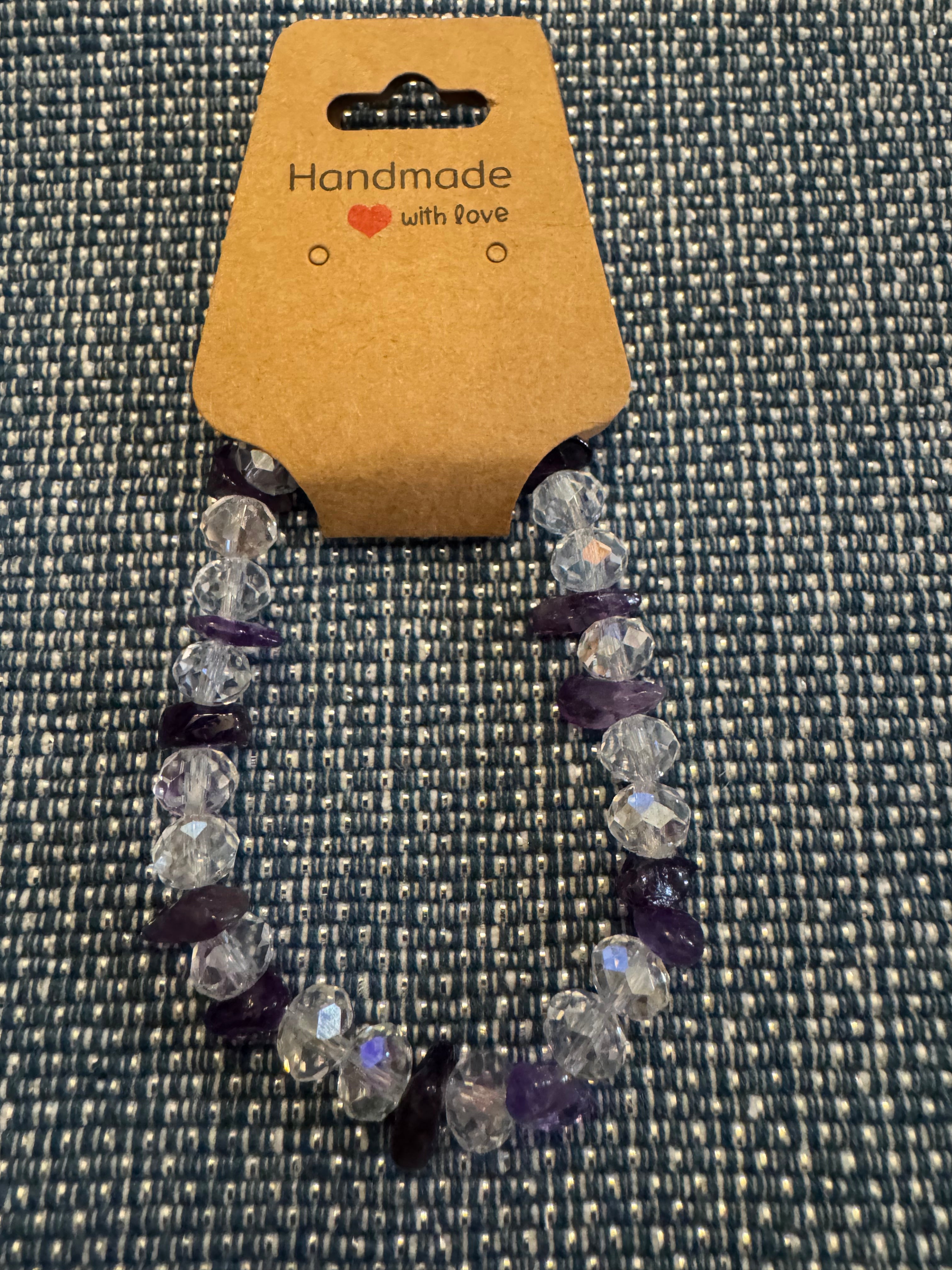 Crystal Beads and Amethyst Chip Rock