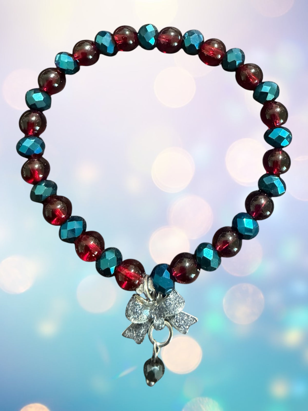 Garnet Crystal Bracelet