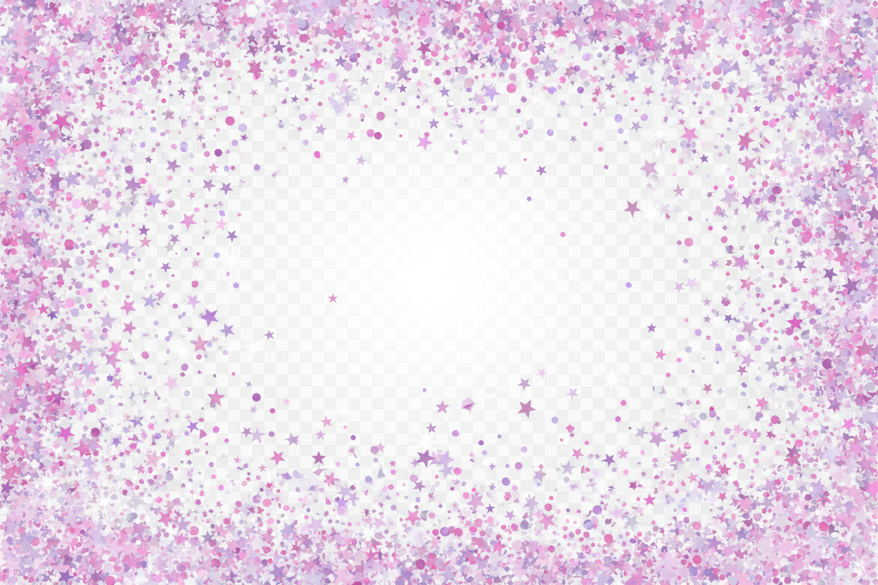 Pink purple silver sparkle overlay